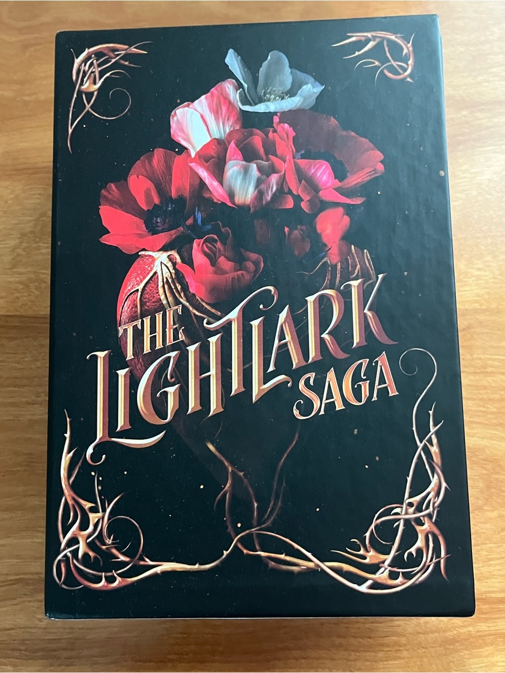 The Lightlark Saga Box Set - Black with Red Floral Cover
